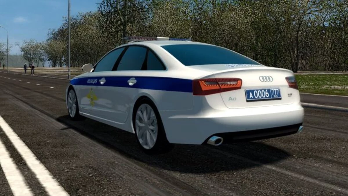 City Car Driving — Audi A6 (C7) Police