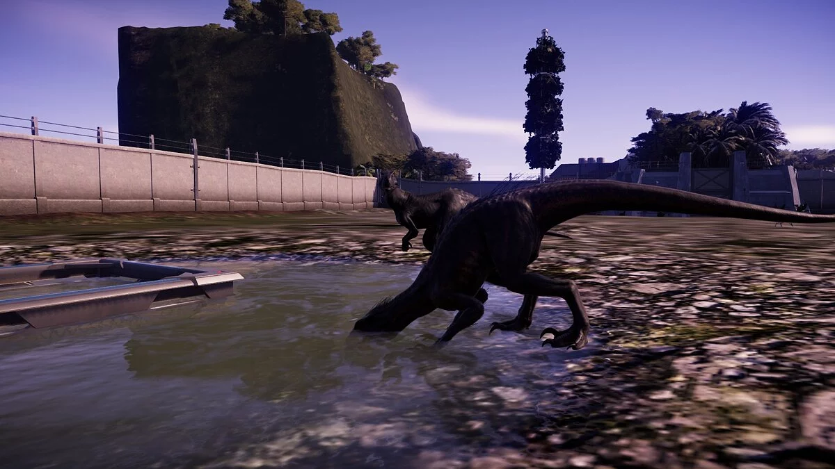 Jurassic World Evolution — Скорпион Рекс и монолофозавр