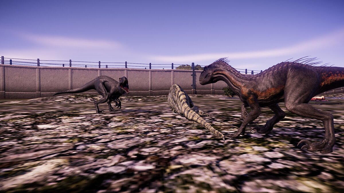 Jurassic World Evolution — Скорпион Рекс и монолофозавр