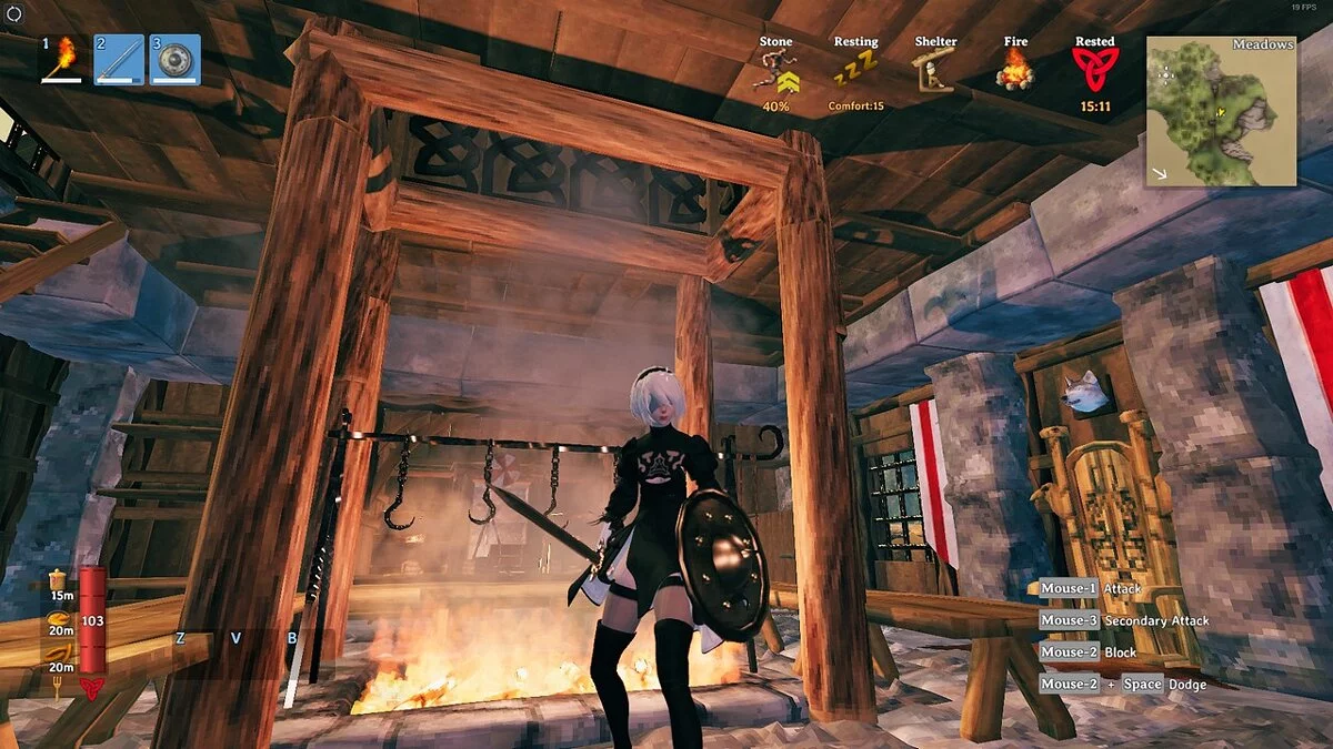 Valheim — 2B из игры Nier Automata