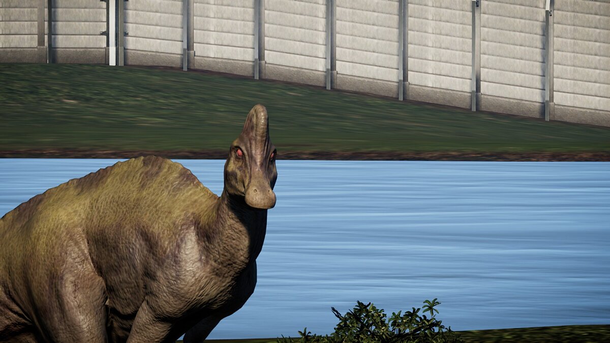 Jurassic World Evolution — Коритозавр с красным глазом