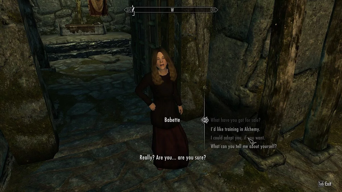 The Elder Scrolls 5: Skyrim Legendary Edition — Удочерение Бабетты