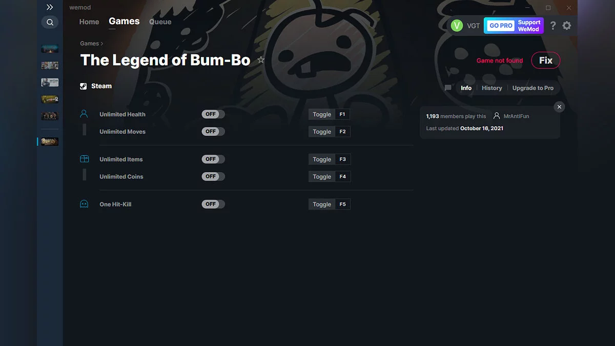 The Legend of Bum-bo — Трейнер (+5) от 16.10.2021 [WeMod]