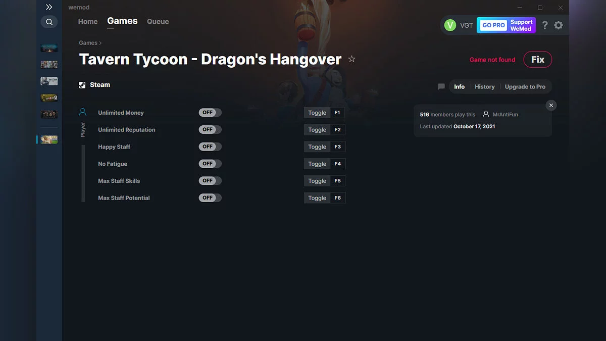 Tavern Tycoon - Dragon&#039;s Hangover — Трейнер (+6) от 17.10.2021 [WeMod]