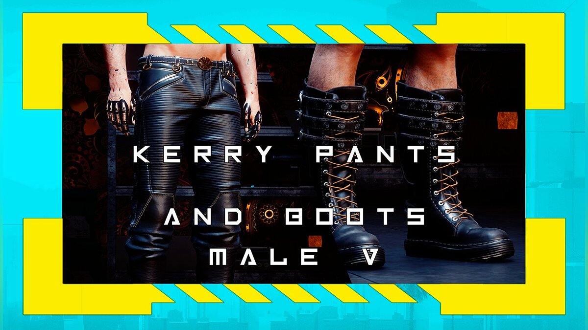 Cyberpunk 2077 — Брюки и сапоги Керри для мужчин