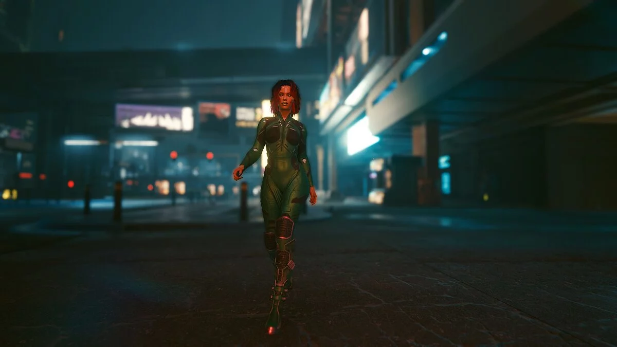 Cyberpunk 2077 — Зеленый костюм нетраннера