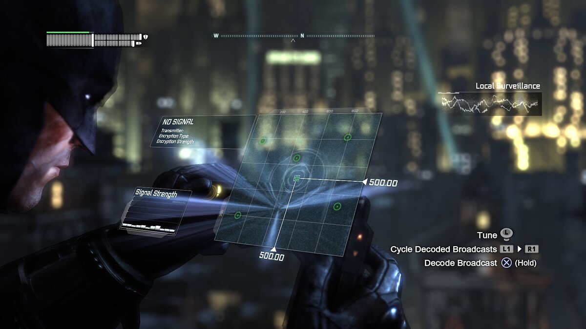 Batman: Arkham City — Иконки кнопок DualShock (PlayStation)