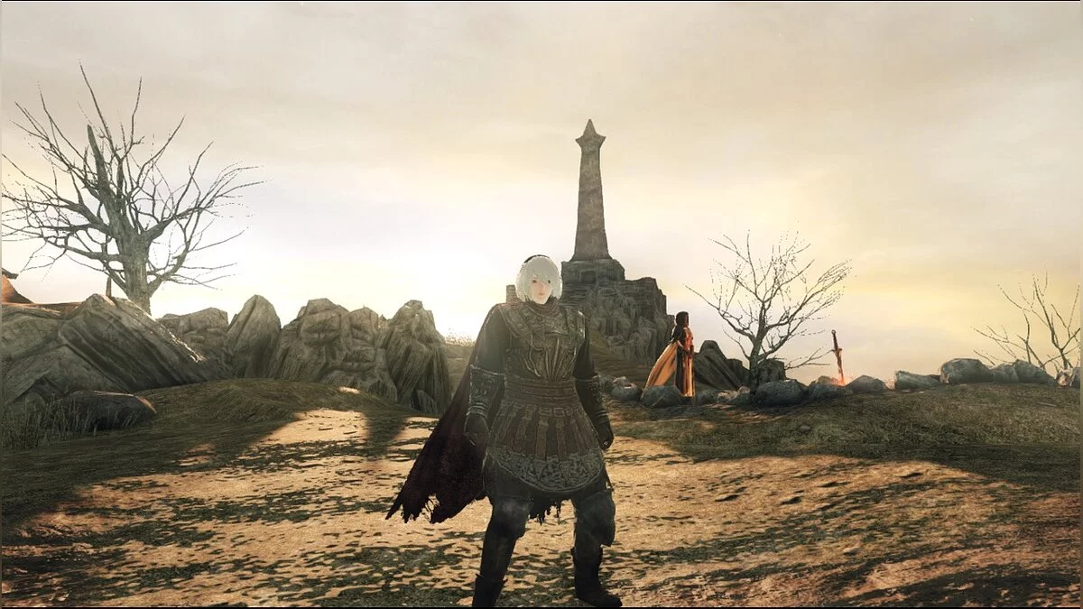 Dark Souls 2 — Голова 2B из игры Nier Automata