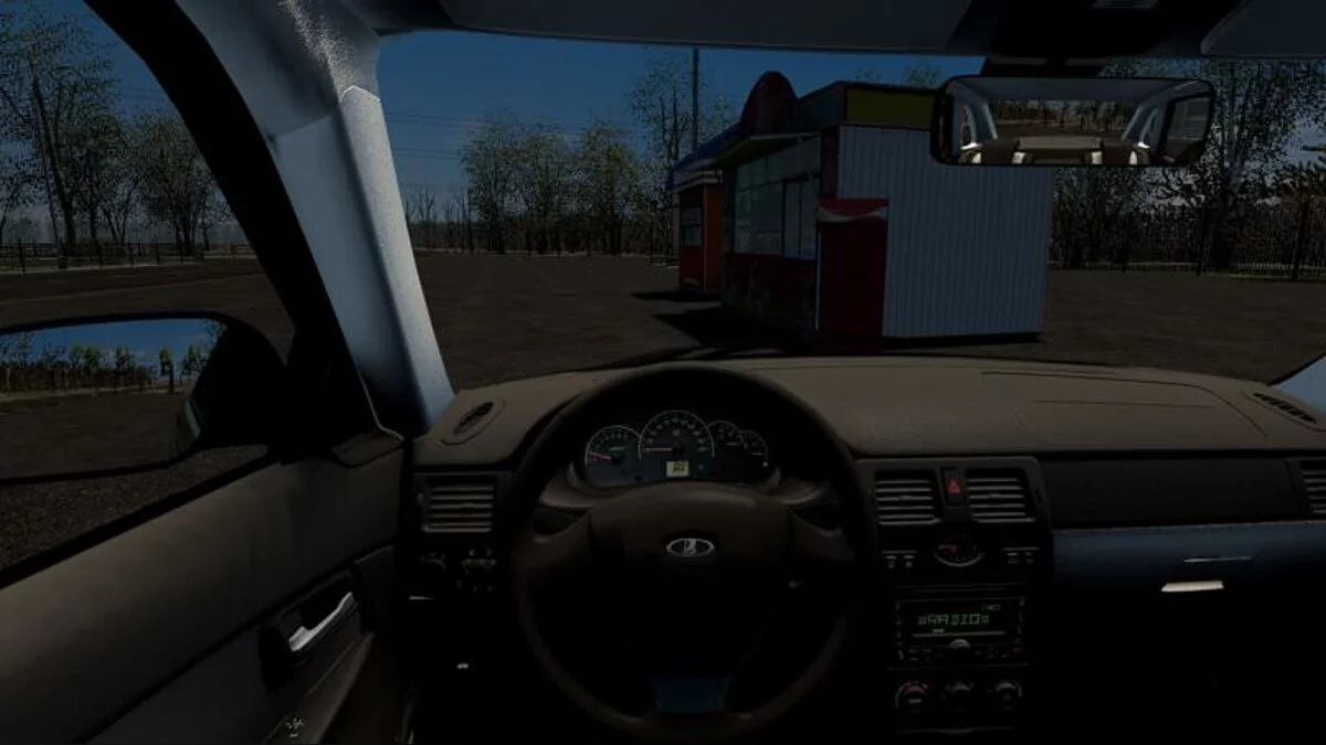 City Car Driving — Lada 2170 (Priora) Black Edition