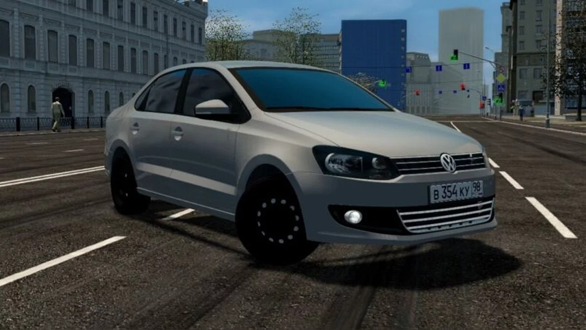 City Car Driving — Volkswagen Polo Sedan 1.6 AT Oper Style