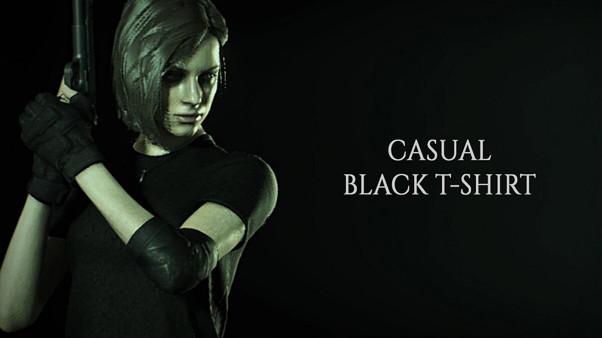 Resident Evil 3 — Повседневная черная футболка