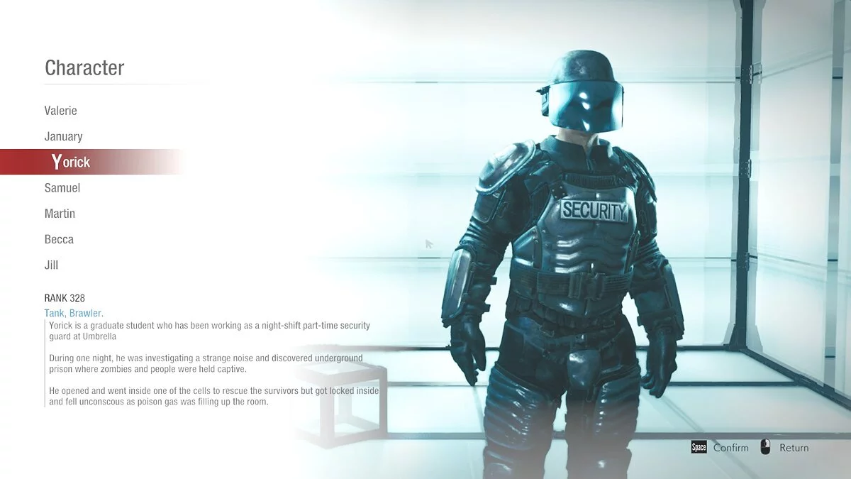 Resident Evil: Resistance — Йорик вместо Тайрона