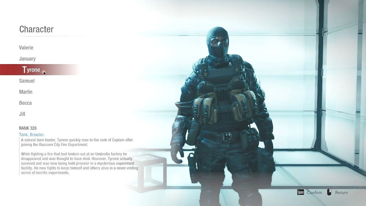 Resident Evil: Resistance — Тайрон - призрак