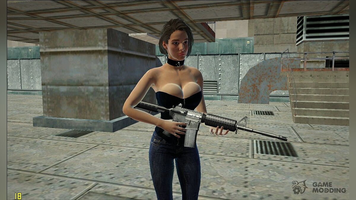 Grand Theft Auto: San Andreas — Джилл в корсете из игры Resident Evil 3