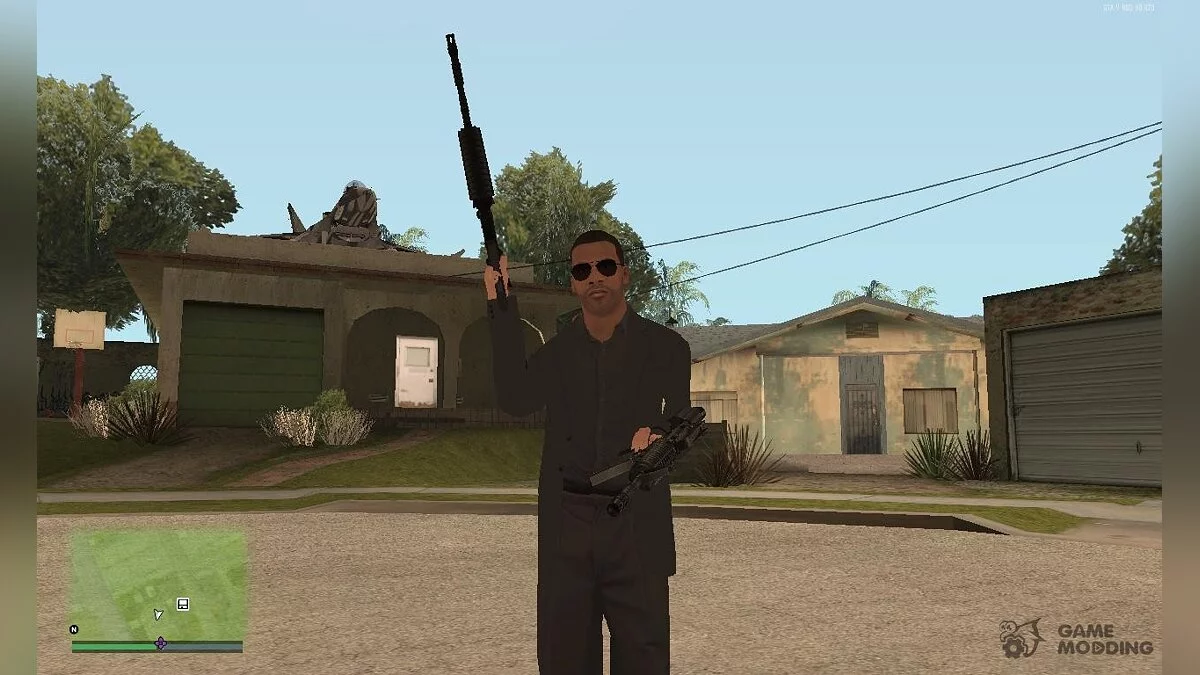 Grand Theft Auto: San Andreas — Все оружие в двух руках