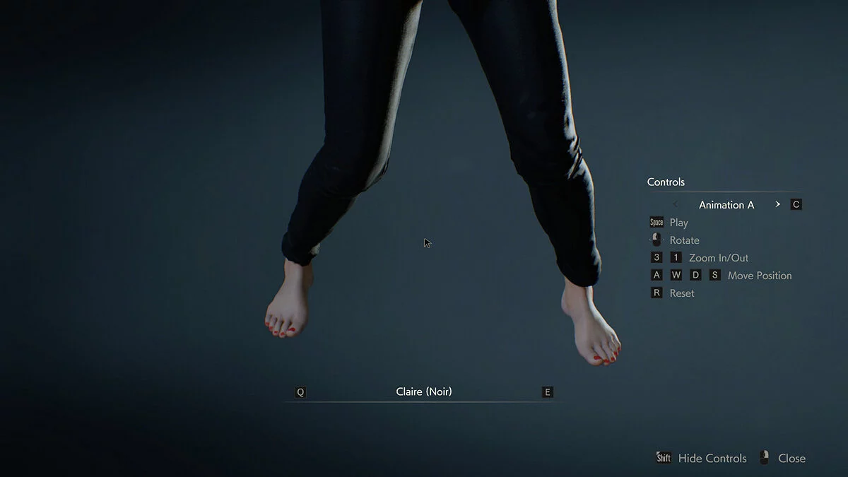 Resident Evil 2 — Клэр босиком