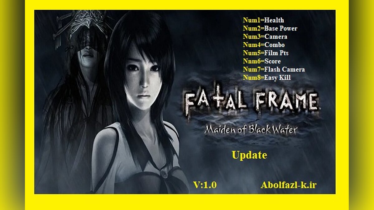 Fatal Frame: Maiden of Black Water — Трейнер (+8) [1.0 Fixed]