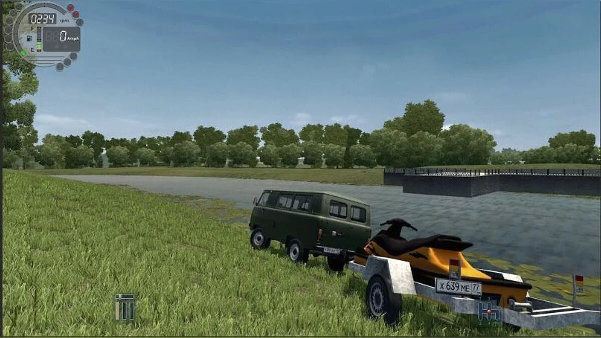 City Car Driving — Jetski Trailer