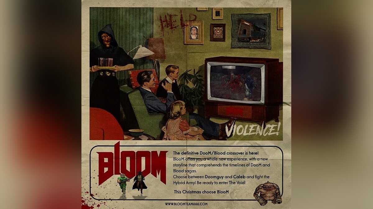 DOOM 2 — Блум (кроссовер Doom / Blood)