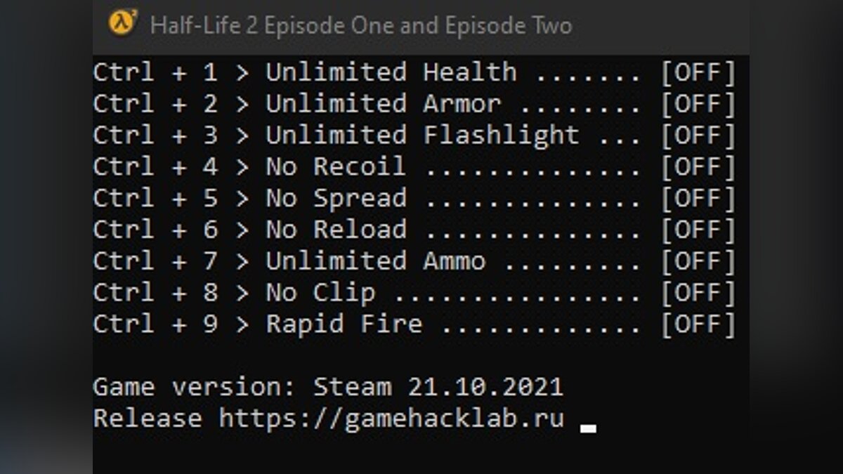 Half-Life 2: Episode One — Трейнер (+9) [Steam]