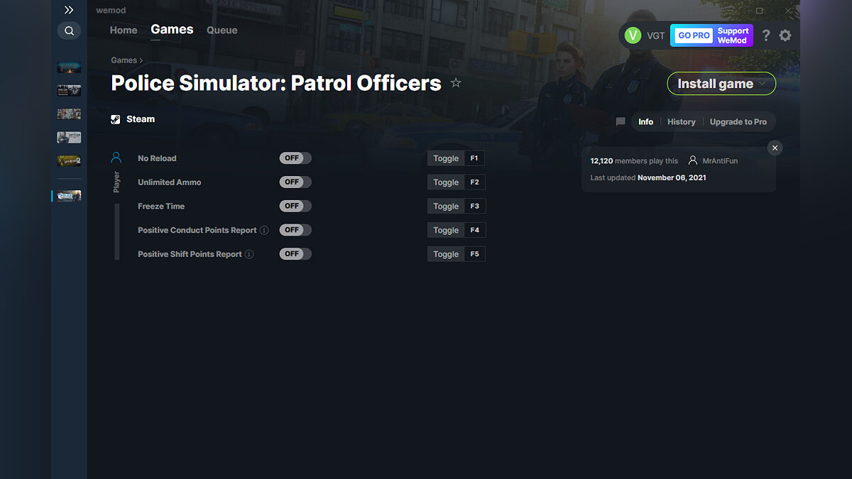 Police Simulator: Patrol Officers — Трейнер (+5) от 06.11.2021 [WeMod]