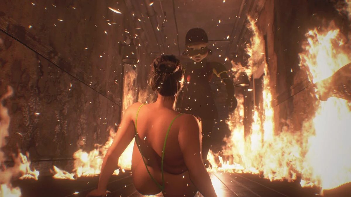 Resident Evil 3 — Кукла из «Игры в кальмара»вместо Немезиса