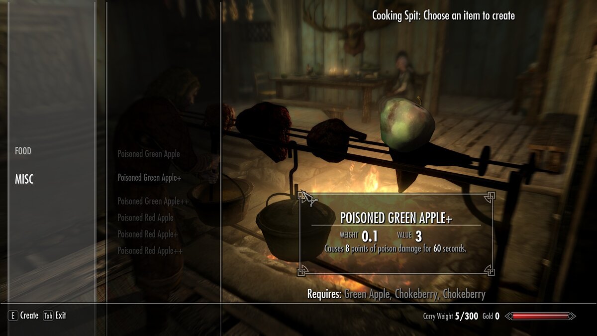 Elder Scrolls 5: Skyrim Special Edition — Очень отравленные яблоки
