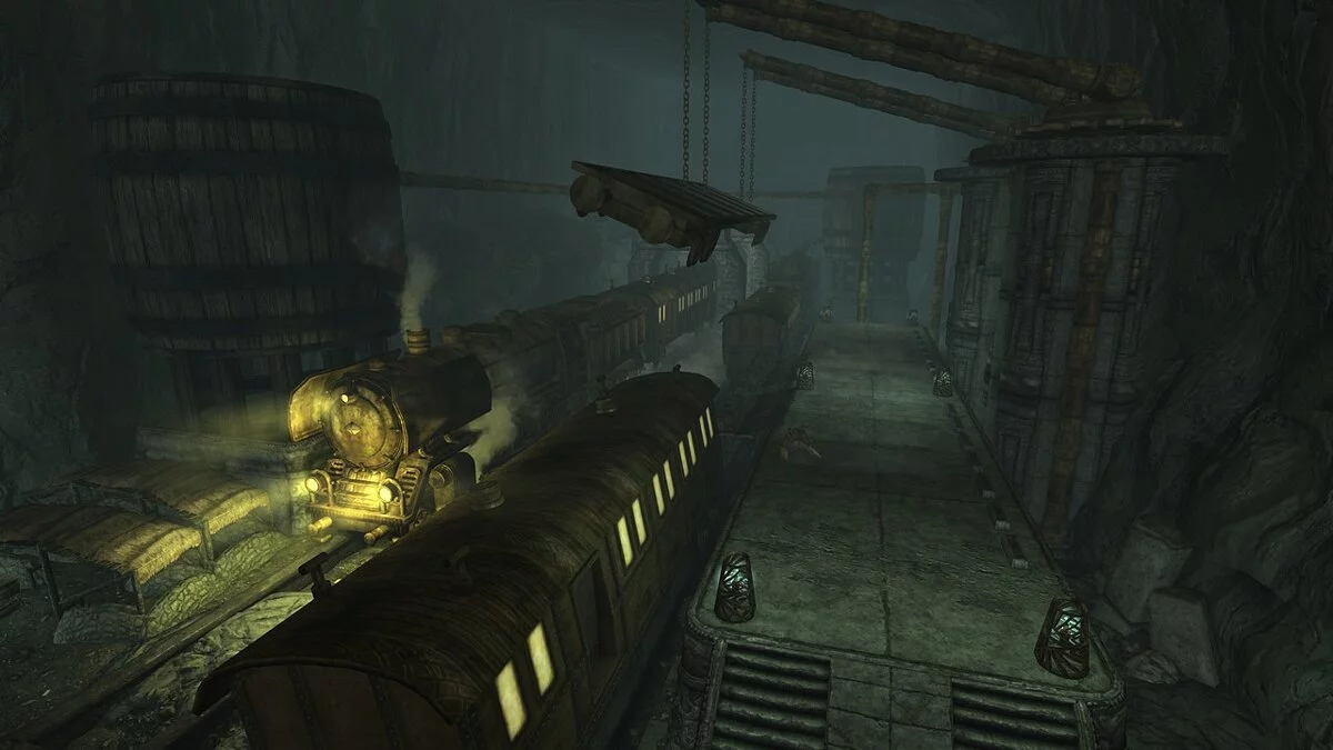 Elder Scrolls 5: Skyrim Special Edition — Подземелья с поездами