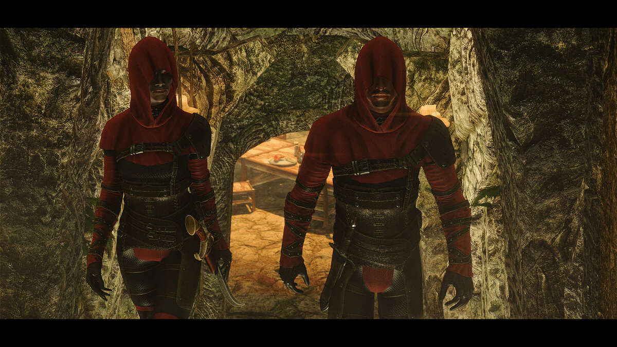 Elder Scrolls 5: Skyrim Special Edition — HD текстуры для мода «Броня Темного братства »