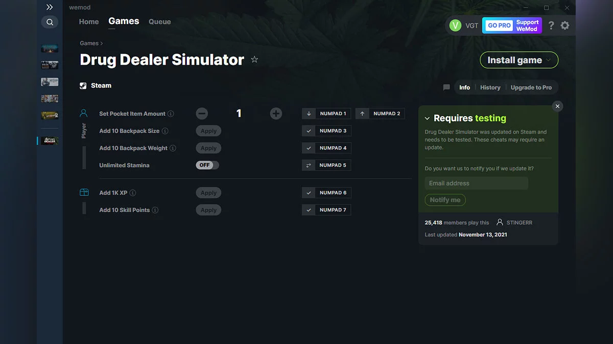Трейнер (+6) от 13.11.2021 [WeMod]