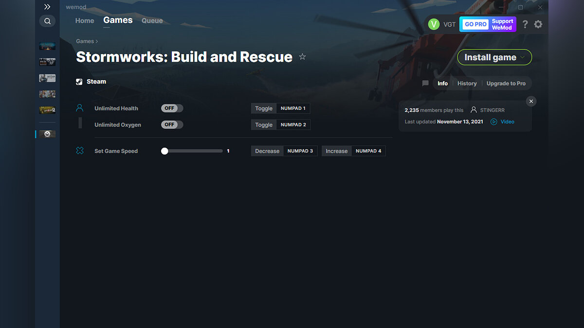 Stormworks: Build and Rescue — Трейнер (+3) от 13.11.2021 [WeMod]