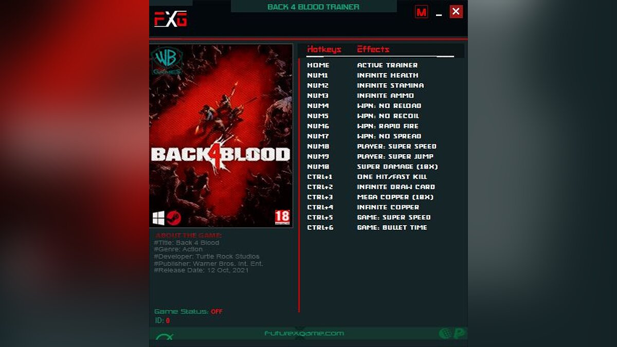 Back 4 Blood — Трейнер (+16) [1.0]