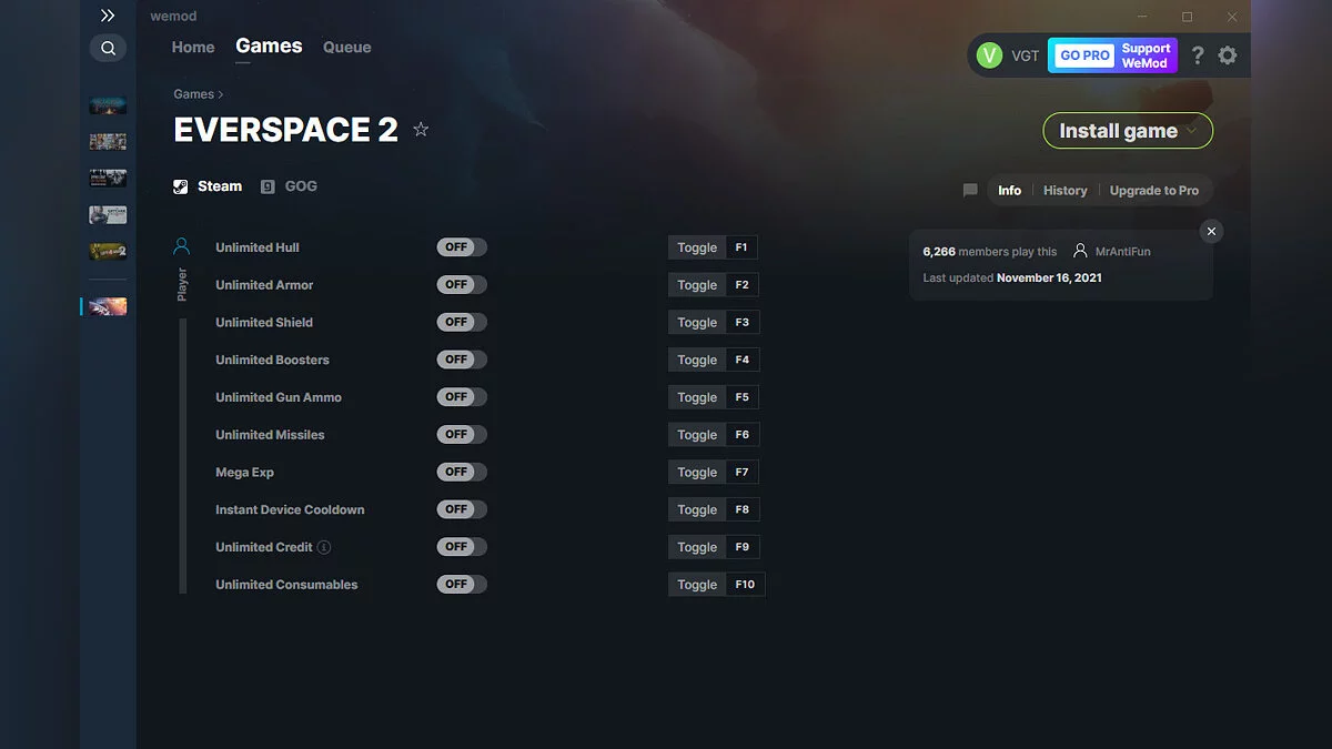 Everspace 2 — Трейнер (+10) от 16.11.2021 [WeMod]