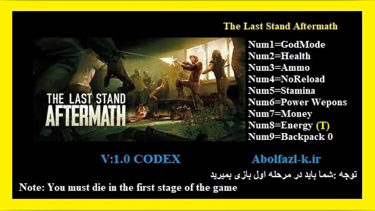 The Last Stand: Aftermath — Трейнер (+9) [1.0]