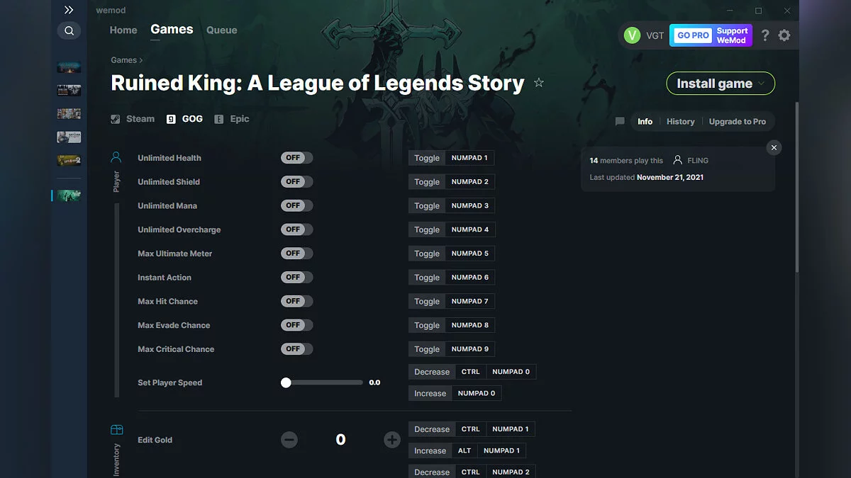 Ruined King: A League of Legends Story — Трейнер (+27) от 21.11.2021 [WeMod]