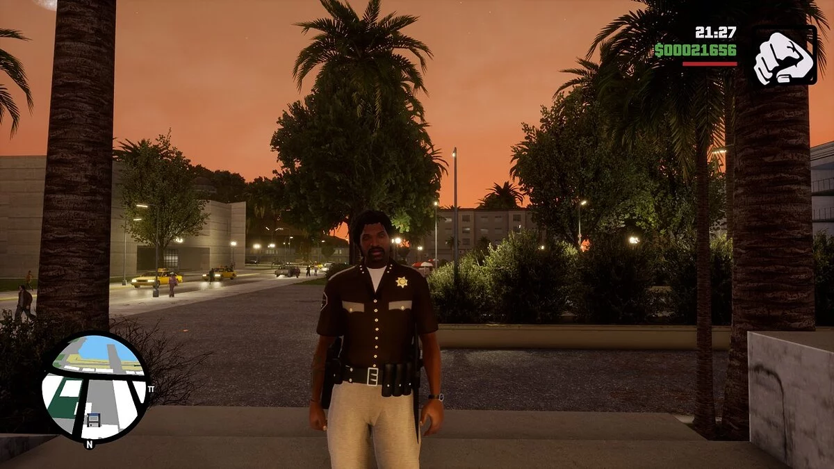 GTA: The Trilogy – The Definitive Edition — Полицейская форма для Си Джея