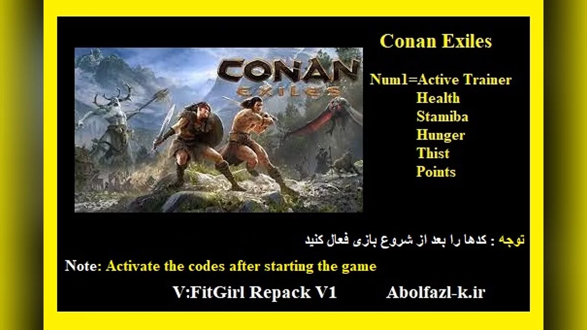 Conan Exiles — Трейнер (+5) [Latest FitGirl Repack]