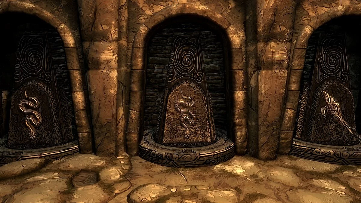 Elder Scrolls 5: Skyrim Special Edition — Ретекстур подземелий в стиле Borderlands