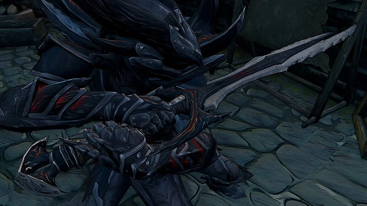 Elder Scrolls 5: Skyrim Special Edition — Ретекстур оружия в стиле Borderlands