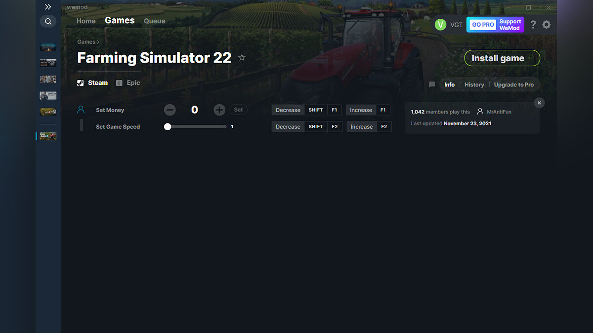 Farming Simulator 22 — Трейнер (+2) от 23.11.2021 [WeMod]