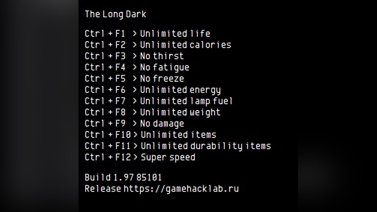 The Long Dark — Трейнер (+12) [Steam]