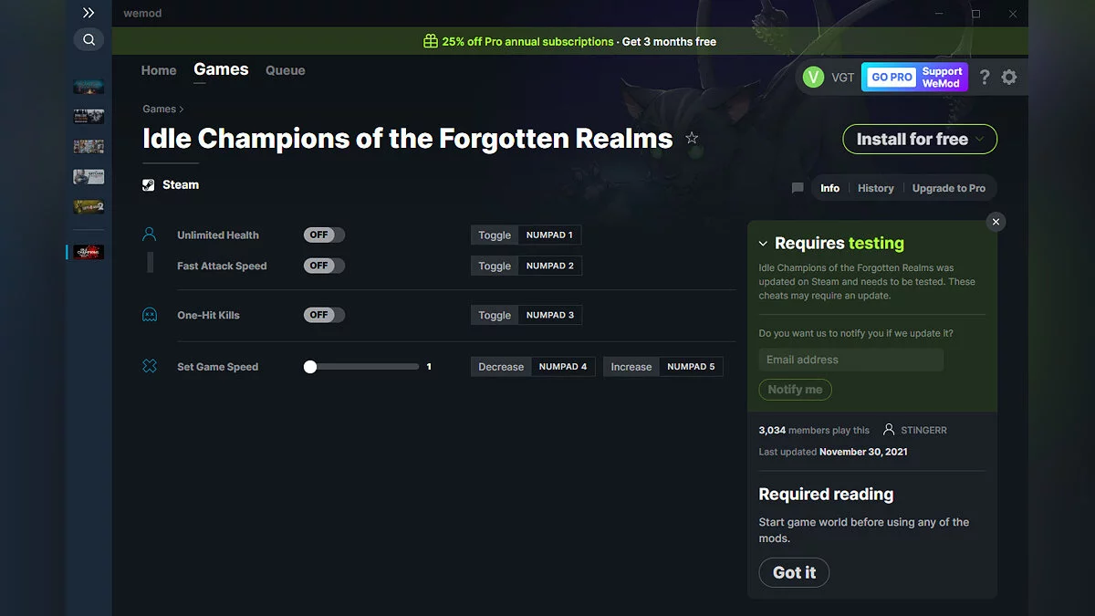 Idle Champions of the Forgotten Realms — Трейнер (+4) от 30.11.2021 [WeMod]