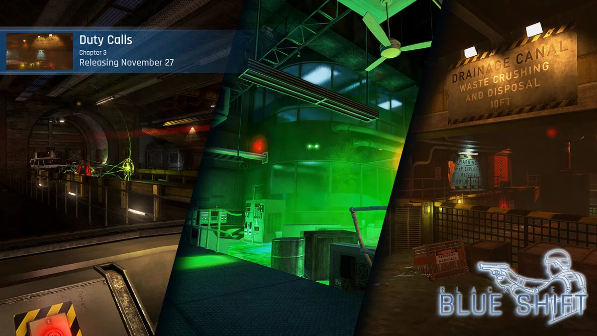 Black Mesa — Half-Life: Blue Shift: Главы 1-3