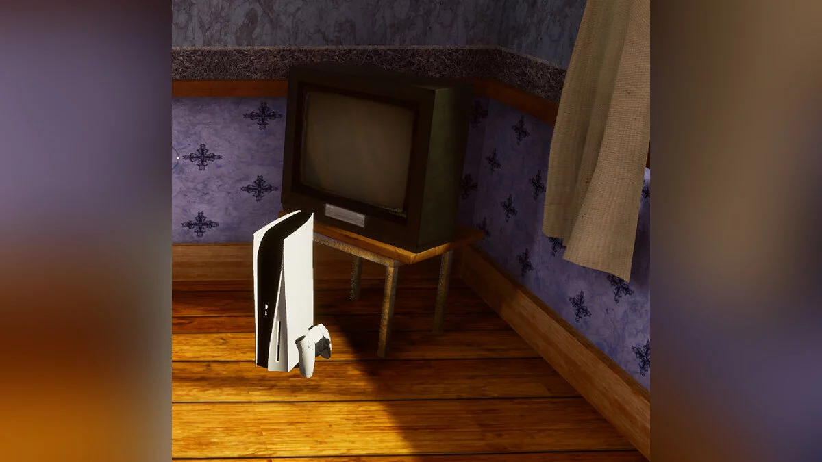 GTA: The Trilogy – The Definitive Edition — Консоль PS5 в доме Си Джея