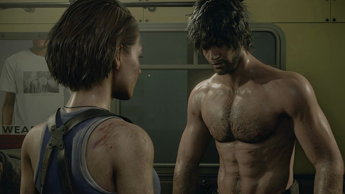 Resident Evil 3 — Карлос Оливейра без рубашки