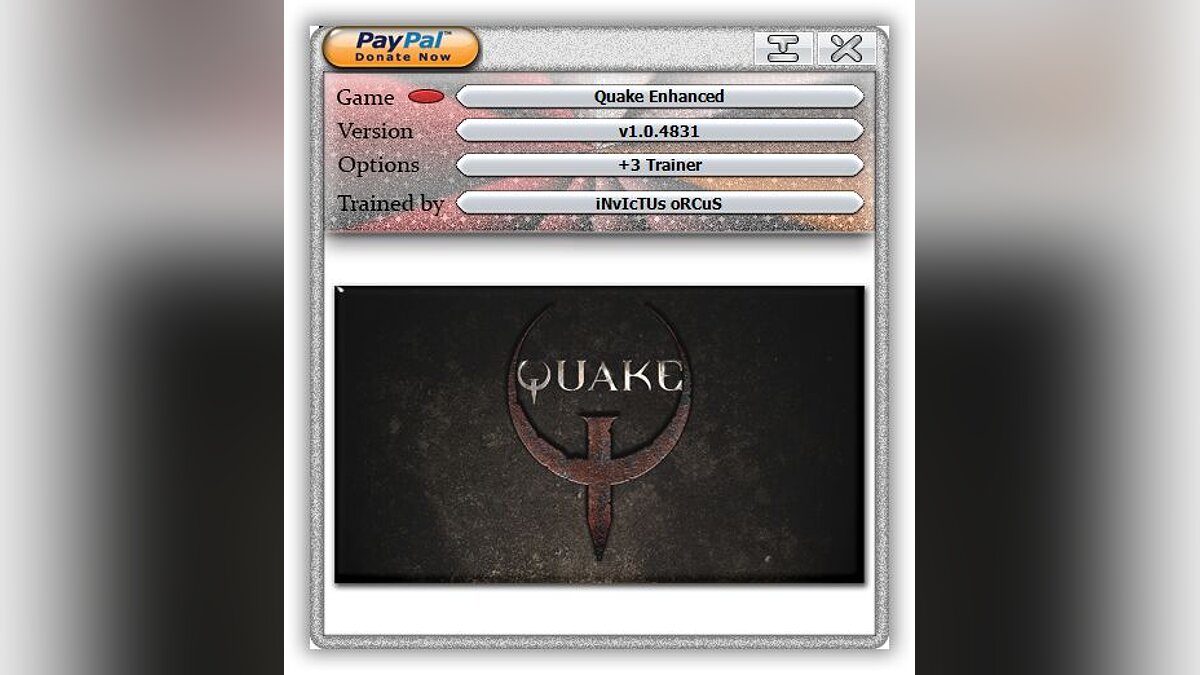 Quake — Трейнер (+3) [1.0.4126 - 1.0.4831]