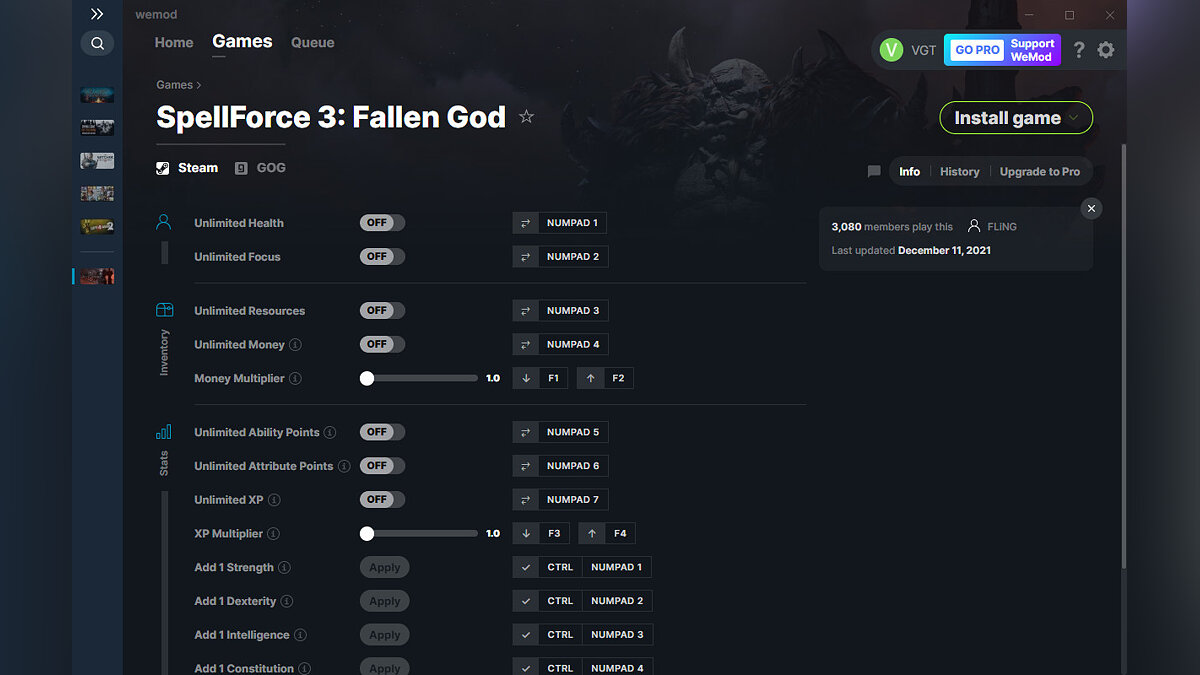 SpellForce 3: Fallen God — Трейнер (+15) от 11.12.2021 [WeMod]