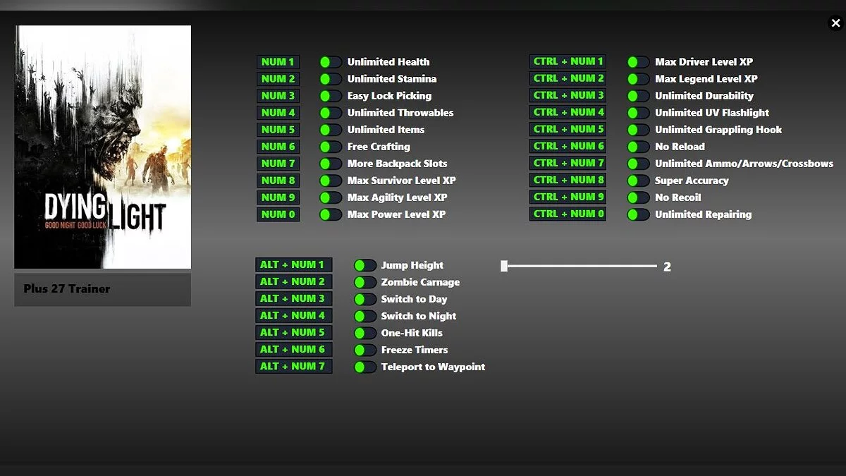 Dying Light — Трейнер (+27) [11.12.21] 