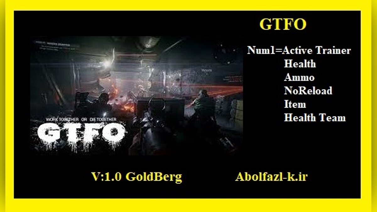 GTFO — Трейнер (+5) [1.0]