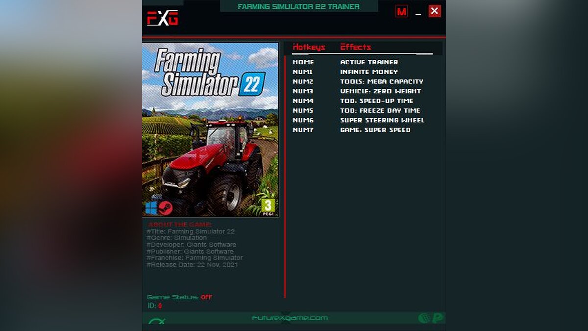 Farming Simulator 22 — Трейнер (+7) [1.X.X]
